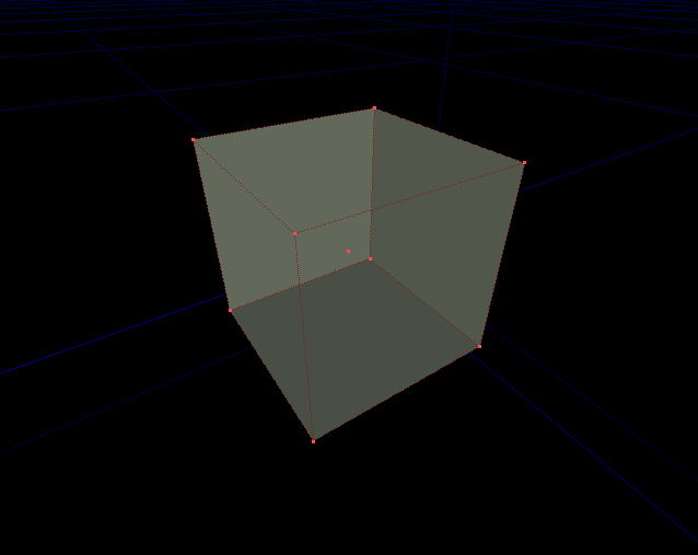 Plain cube with 6 polys and 6 nodes